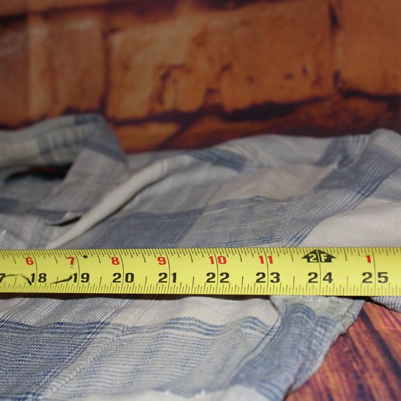 Stoneriver Blue Plaid L Short Sleeve Button Up - Picture 10 of 11